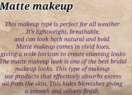 types of makeup styles 